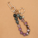 MOSS AGATE BRACELET & KEYCHAN
