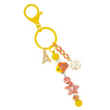 INITIAL - SUMMER BEAD KEYCHAIN