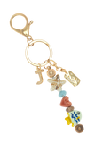 INITIAL - SUMMER BEAD KEYCHAIN