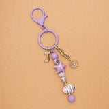 INITIAL - SUMMER BEACH KEYCHAIN