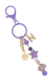 INITIAL - SUMMER BEACH KEYCHAIN