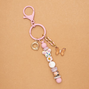 INITIAL - SUMMER BEACH KEYCHAIN