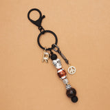 INITIAL - SUMMER BEACH KEYCHAIN