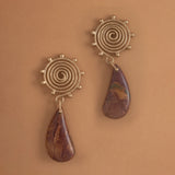 STARTBURST BROWN DROP EARRINGS [FW24]