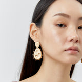 HAMMERED GOLD BALL STUD EARRINGS [FW24]