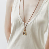 LABRADORITE GOLD LARIAT NECKLACE [FW24]