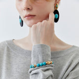 TURQUOISE BEAD STRETCHY BRACELET [FW24]