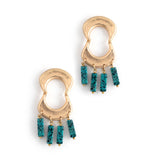 GEOMETRIC GOLD FRINGE EARRINGS [FW24]