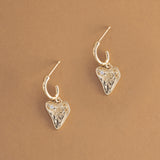 MOMMY'S MY HEART "GOLD HEART EARRINGS"