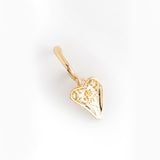 MOMMY'S MY HEART "GOLD HEART EARRINGS"