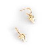 MOMMY'S MY HEART "GOLD HEART EARRINGS"