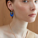 LAPIS DISC EARRINGS [FW24-D]