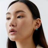 TURQUOISE JELLY STUD EARRINGS [FW24-D]