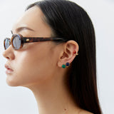 MALACHITE JELLY STUD EARRINGS [FW24-D]