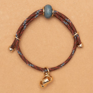 BLUE AGATE OCEAN DRAWSTRING BRACELET