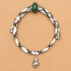 MALACHITE OCEAN DRAWSTRING BRACELET