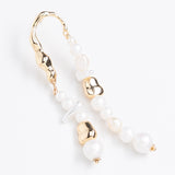 ELEGANT WHITE PEARL DANGLING EARRINGS