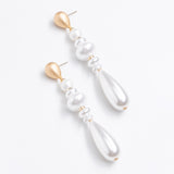 ALABASTER DROP WHITE PEARL EARRINGS