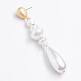 ALABASTER DROP WHITE PEARL EARRINGS