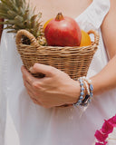 WHITE LAPIS CHAIN BRACELET