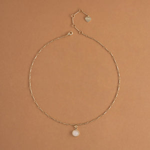ROUND BLUSH PENDANT NECKLACE [FW24-D]