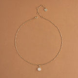 ROUND BLUSH PENDANT NECKLACE [FW24-D]