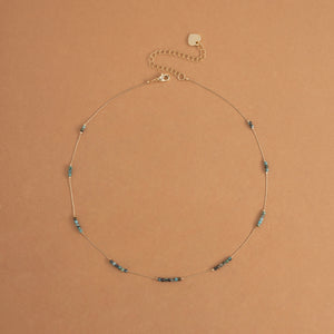 UNAKITE MIX BEAD DAINTY NECKLACE [FW24-D]