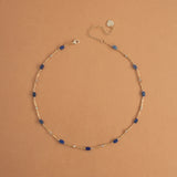 LAPIS LAZULI GOLD DAINTY NECKLACE [FW24-D]