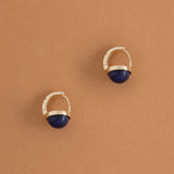 LAPIS LAZULI JELLY STUD EARRINGS [FW24-D]