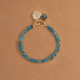 TUQUOISE BAGUETTE STONE BRACELET [FW24-D]