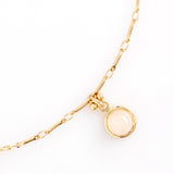 ROUND BLUSH PENDANT NECKLACE [FW24-D]