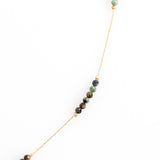 UNAKITE MIX BEAD DAINTY NECKLACE [FW24-D]