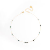 UNAKITE MIX BEAD DAINTY NECKLACE [FW24-D]