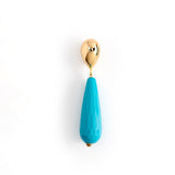 BLUE ELONGATED STONE DROP EARRINGS [FW24-D]