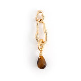 TIGER EYE GOLD CHAIN EARRINGS [FW24-D]