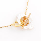 WHITE PEARL GOLD NECKLACE [FW24-D]