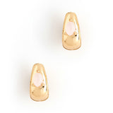 ROSE QUARTZ HUGGIE EARRINGS [FW24-D]