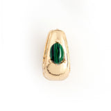 MALACHITE HUGGIE EARRINGS [FW24-D]