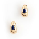 LAPIS HUGGIE EARRINGS [FW24-D]