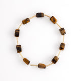 TIGER EYE STONE BEAD STRETCHY BRACELET [FW24-D]