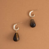 TIGER EYE C-HOOK EARRINGS [FW24-D]