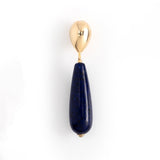 LAPIS ELONGATED STONE DROP EARRINGS [FW24-D]