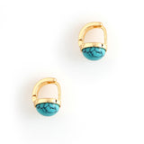 TURQUOISE JELLY STUD EARRINGS [FW24-D]