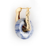 SODALITE DISC EARRINGS [FW24-D]