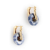 SODALITE DISC EARRINGS [FW24-D]