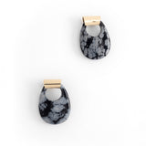 DALMATIAN AGATE GEOMETRICAL EARRINGS [FW24]