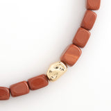 BROWN JASPER BEADED NECKLACE [FW24]