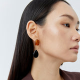 BLACK DANGLE DROP EARRINGS [FW24]