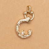 CRARM ALPHABET AND PEARL "C"(SMALL SIZE)
