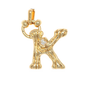 CHARM ALPHABET AND PEARL "K"(SMALL SIZE)